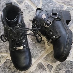 Harley Davidson Motorcycle Boots..Sz. 6.. Excellent Condition..